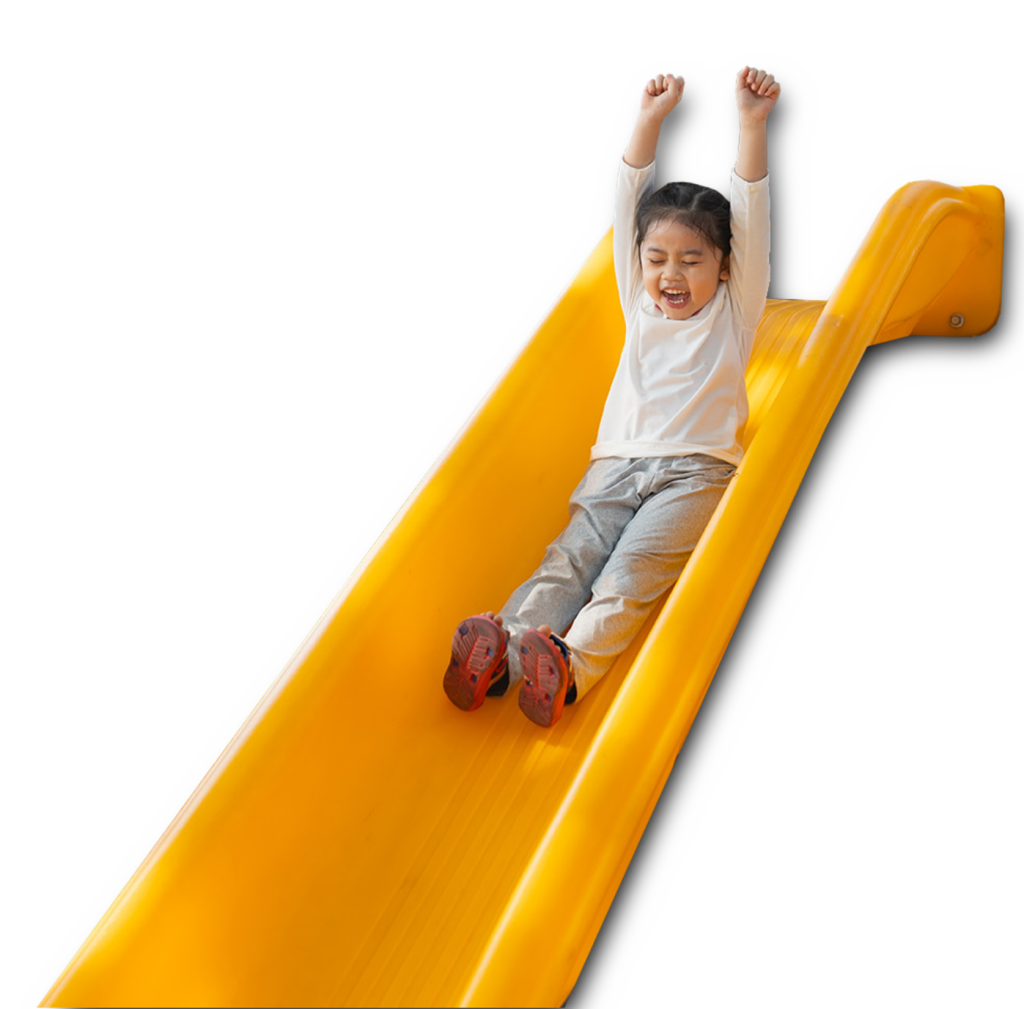 girl on slide